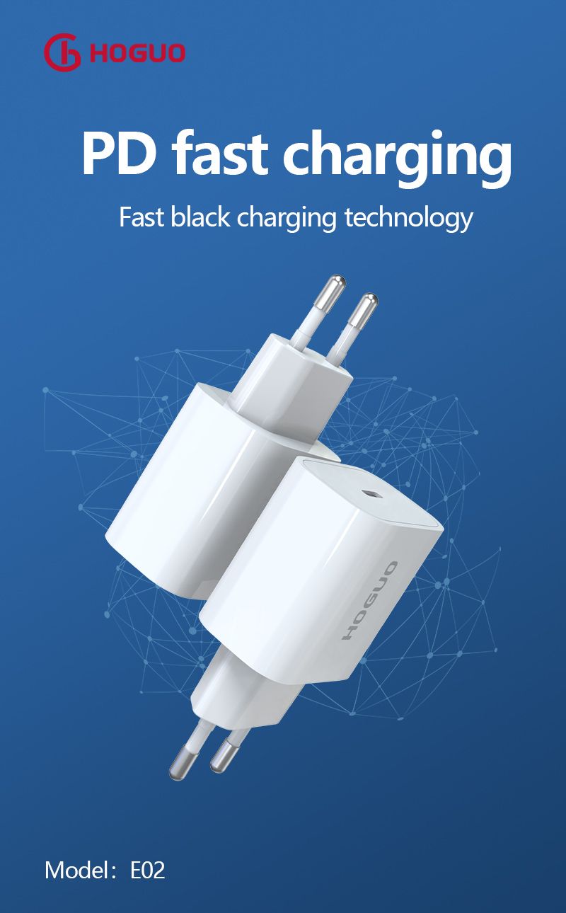 EU Plug E04-i PD20W fast charger C to Lightning suit-Classic series (6)