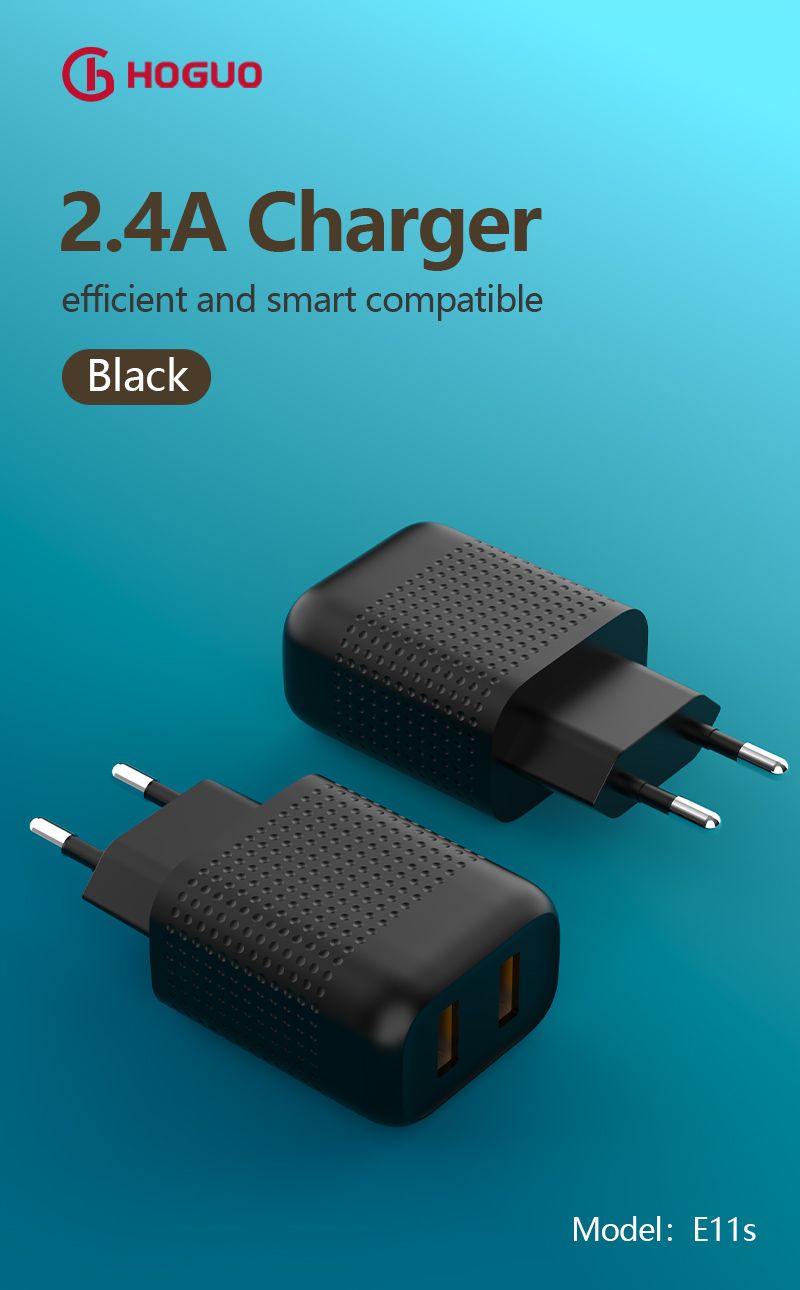 EU Plug E11s 2.4A dual USB cha9