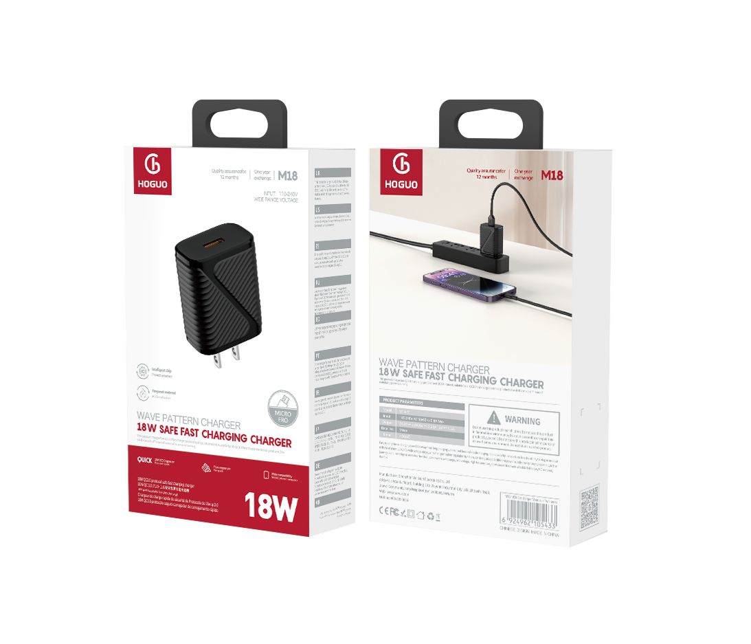 HOGUO M18 18W fast charger-Twi10