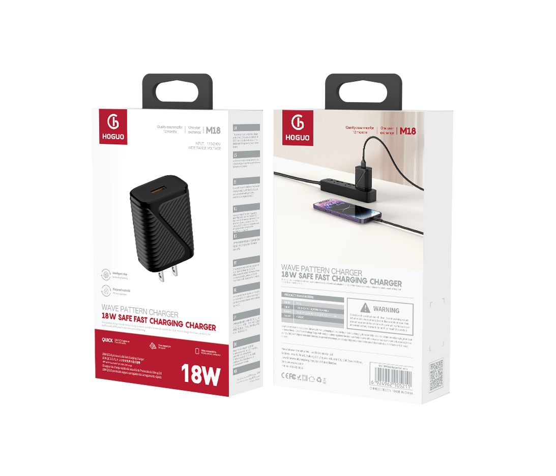 HOGUO M18 18W fast charger-Twi9